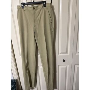 NWT Men's Orvis Schoeller Stretch Pant Size 32 Unhemmed Khaki Tan Golf Fishing